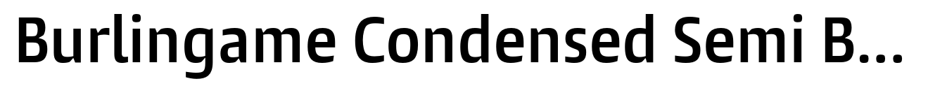 Burlingame Condensed Semi Bold image